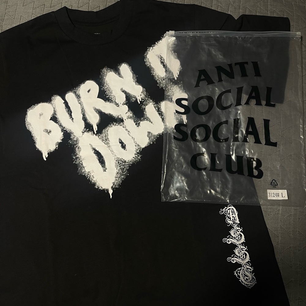 Anti Social Social Club Black tee Large